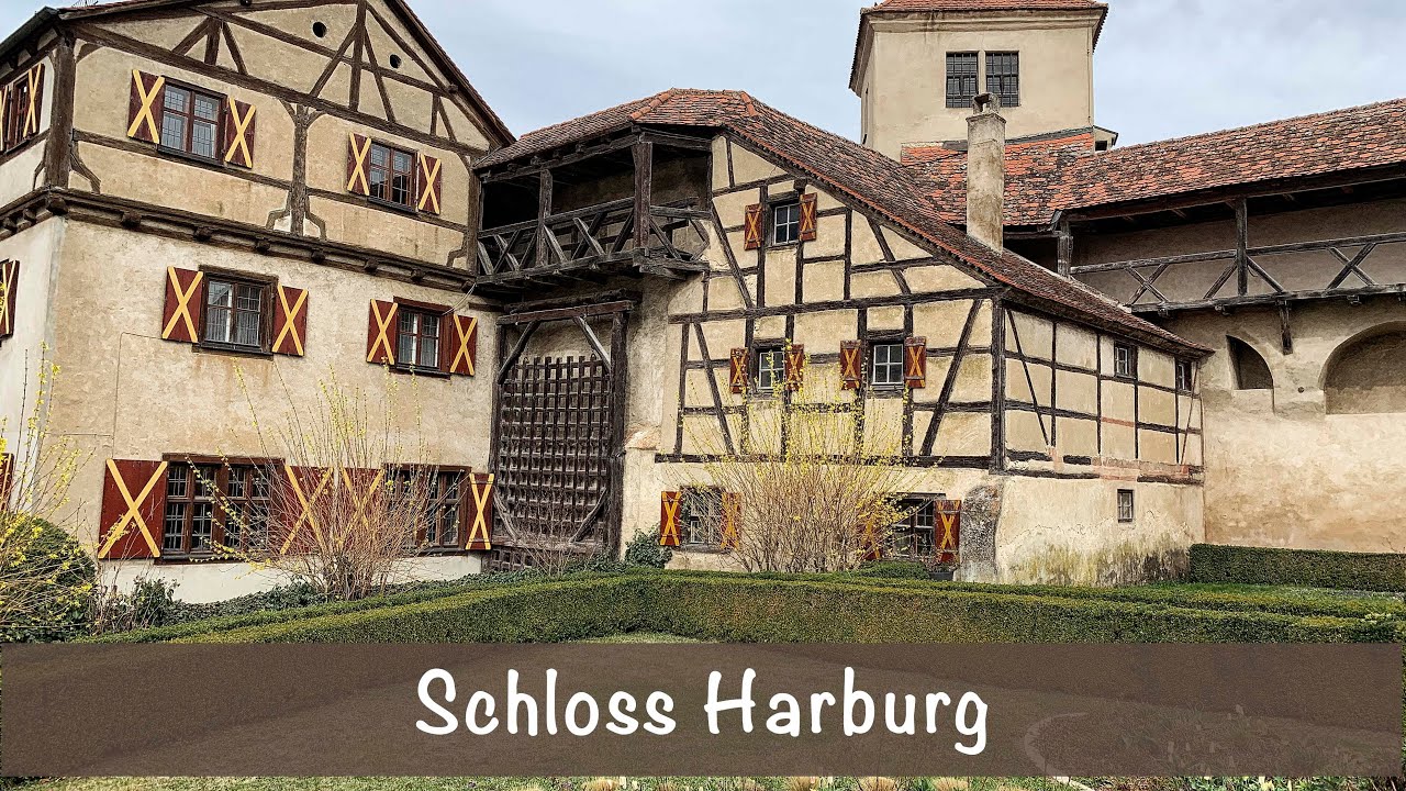 Schloss Harburg . Красивые уголки Германии . Исторические места .