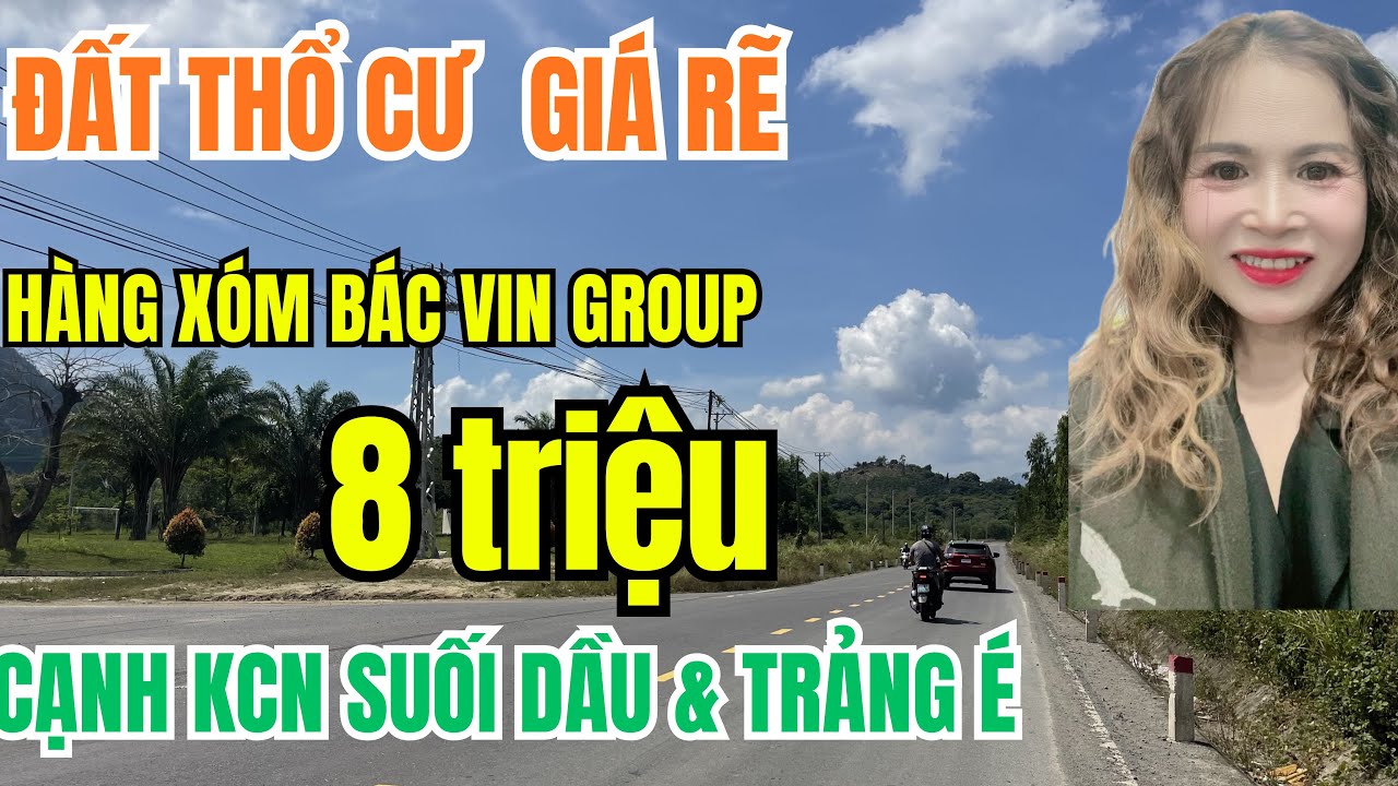 Đất thổ cư ven nha trang  hàng xóm bác vin group cạnh 2 khu công nghiệp 
