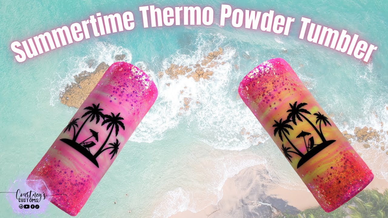 Summertime Tumbler | Thermo Powder Tumbler With Water Slide Image