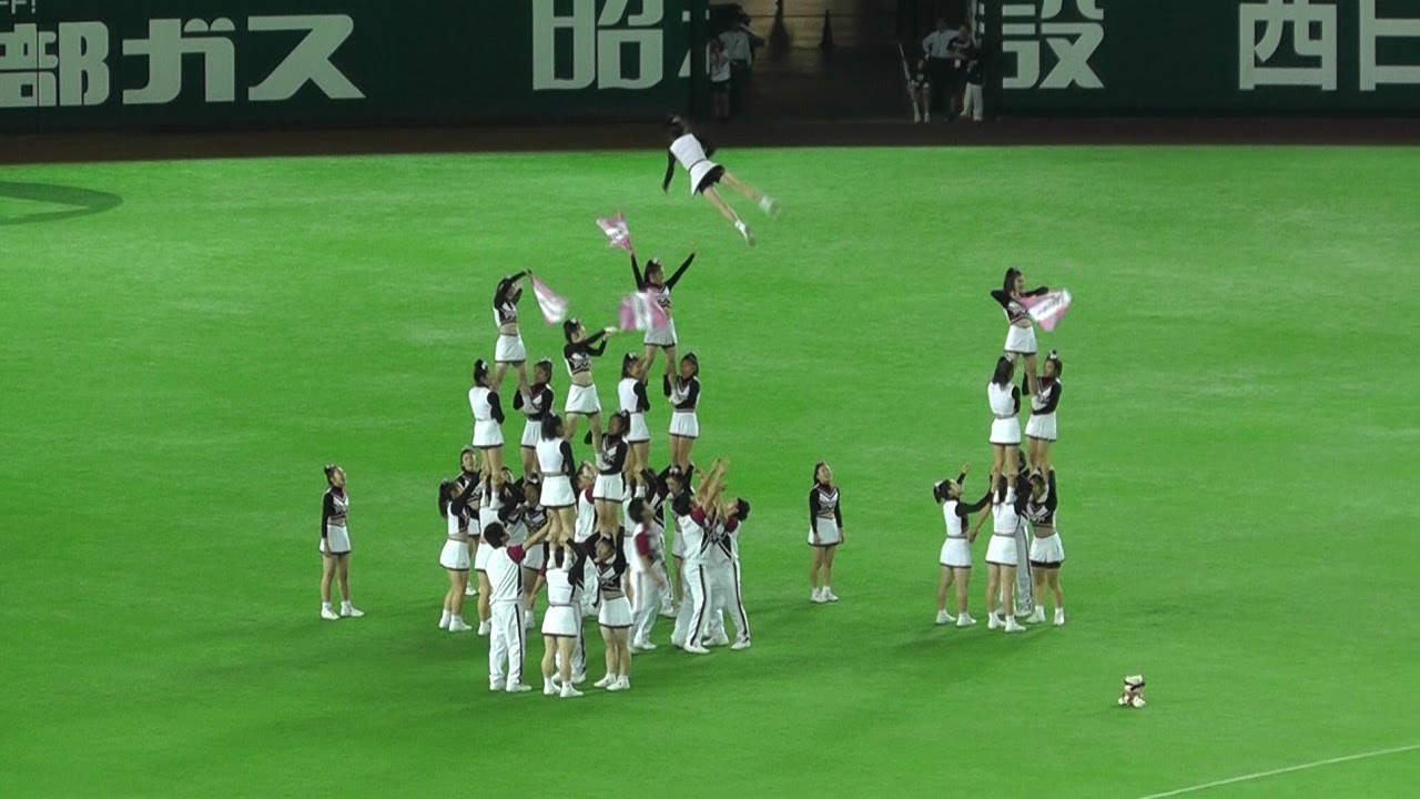 日本文理大学 チアリーディング部 in 福岡ヤフオクドーム 2014.6.14