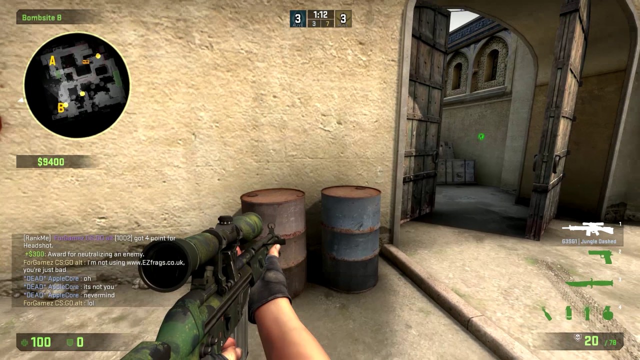 CS:GO - EZFrags on HvH Part 1  [1080p60] FULL HD 60 FPS
