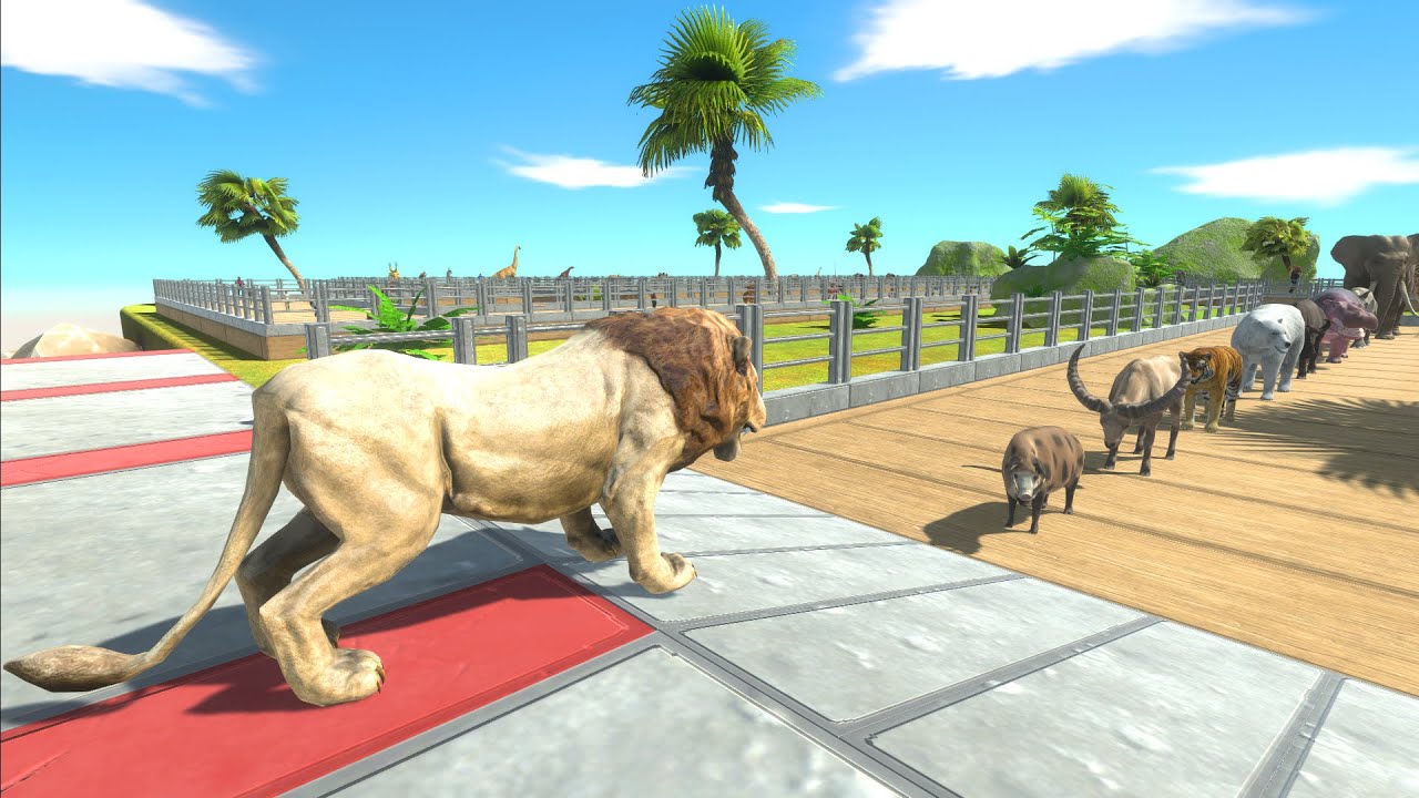LION OASIS DEATH RUN - Animal Revolt Battle Simulator
