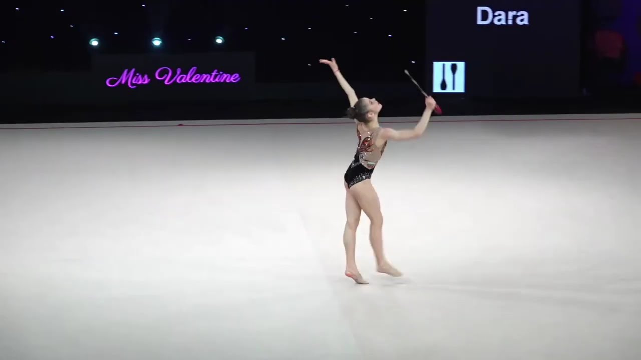 Dara Stoyanova 🥇 BUL Clubs (28.350) 2025 Miss Valentine RG Tartu Grand Prix  #rhythmicgymnastics
