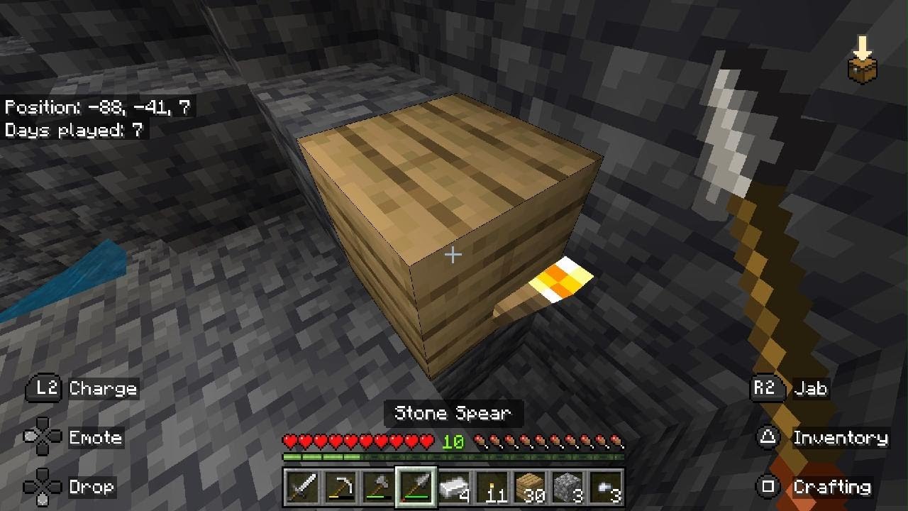 Mining in Minecraft