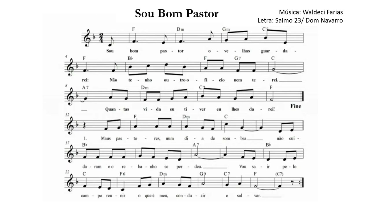 Sou bom Pastor (Sl 22) - Dom Navarro e Waldeci Farias