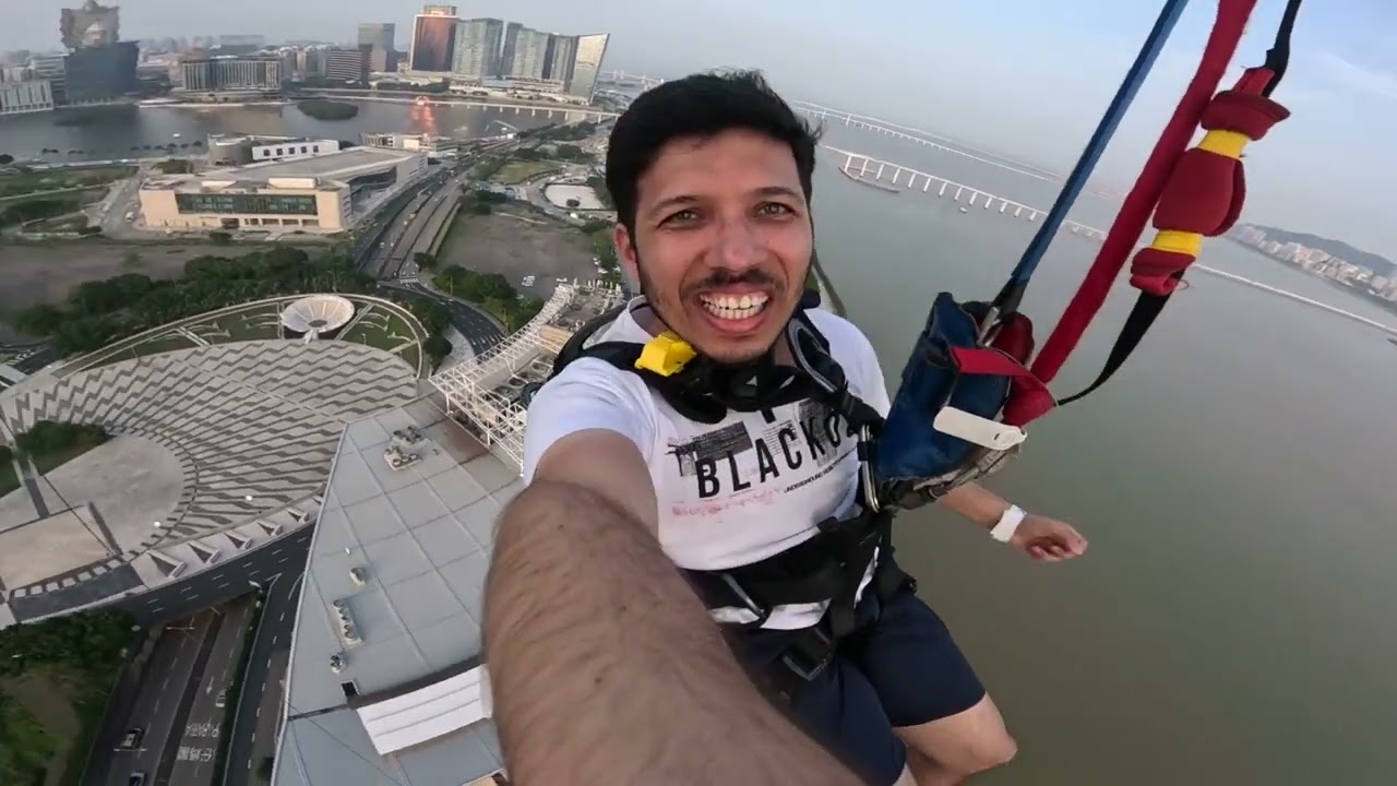 Bungee jump - Macau Tower - GoPro view