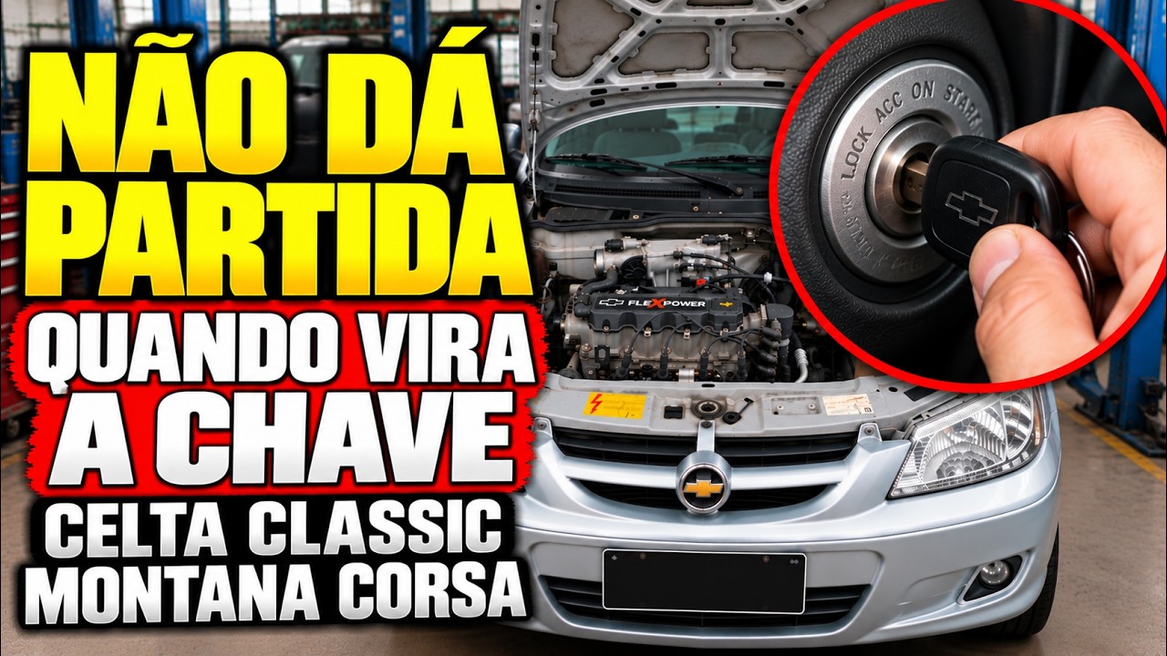 AO VIRAR CHAVE NÃO DÁ PARTIDA CELTA CLASSIC PRISMA CORSA MONTANA/COMO TROCAR O COMUTADOR DE IGNIÇÃO?