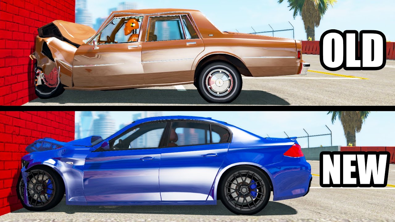 Old against New Cars Damage - Beamng drive