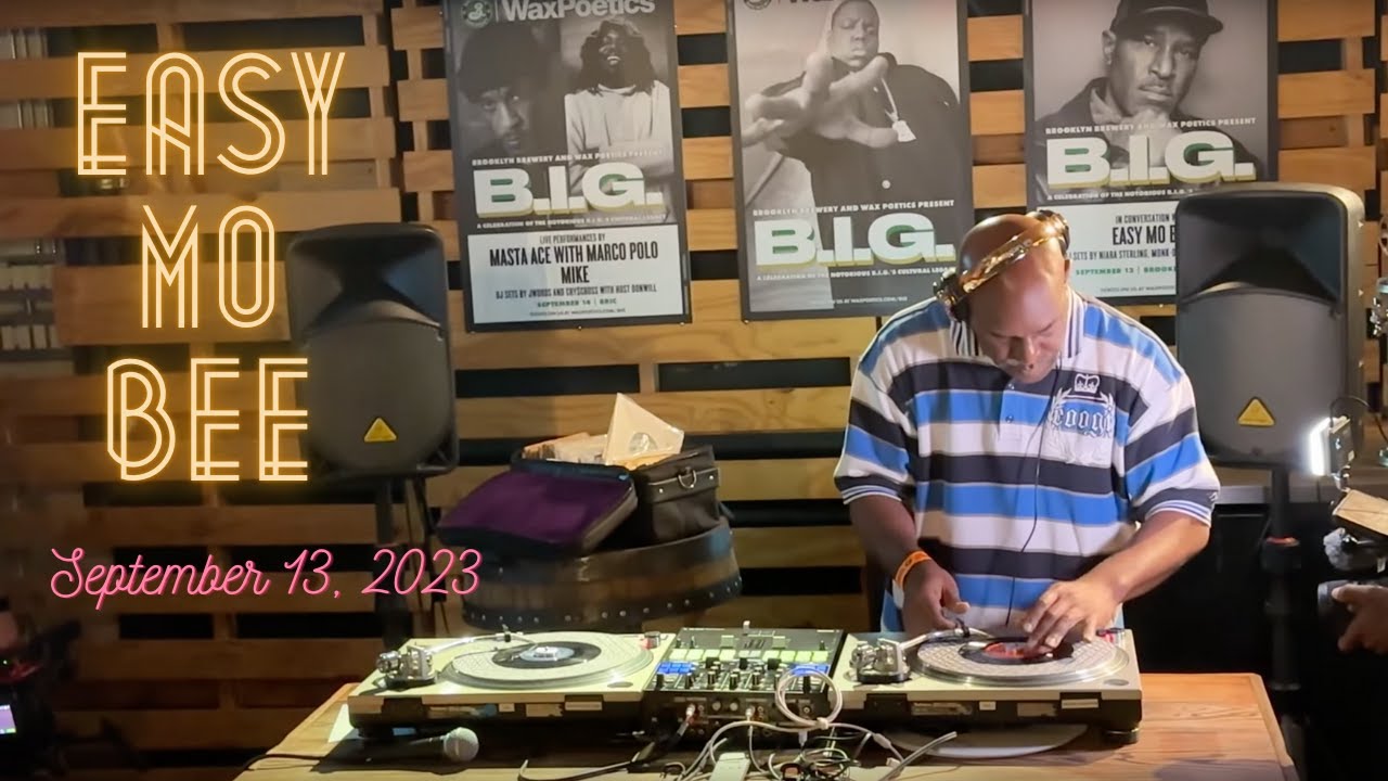 Easy Mo Bee cutting it up at Brooklyn Brewery, Sept 13, 2023