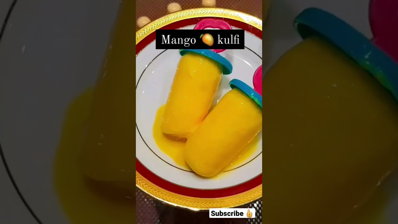 instant mango kulfi at home 👍 #shorts #viralvideo #foodies #mango #kulfi