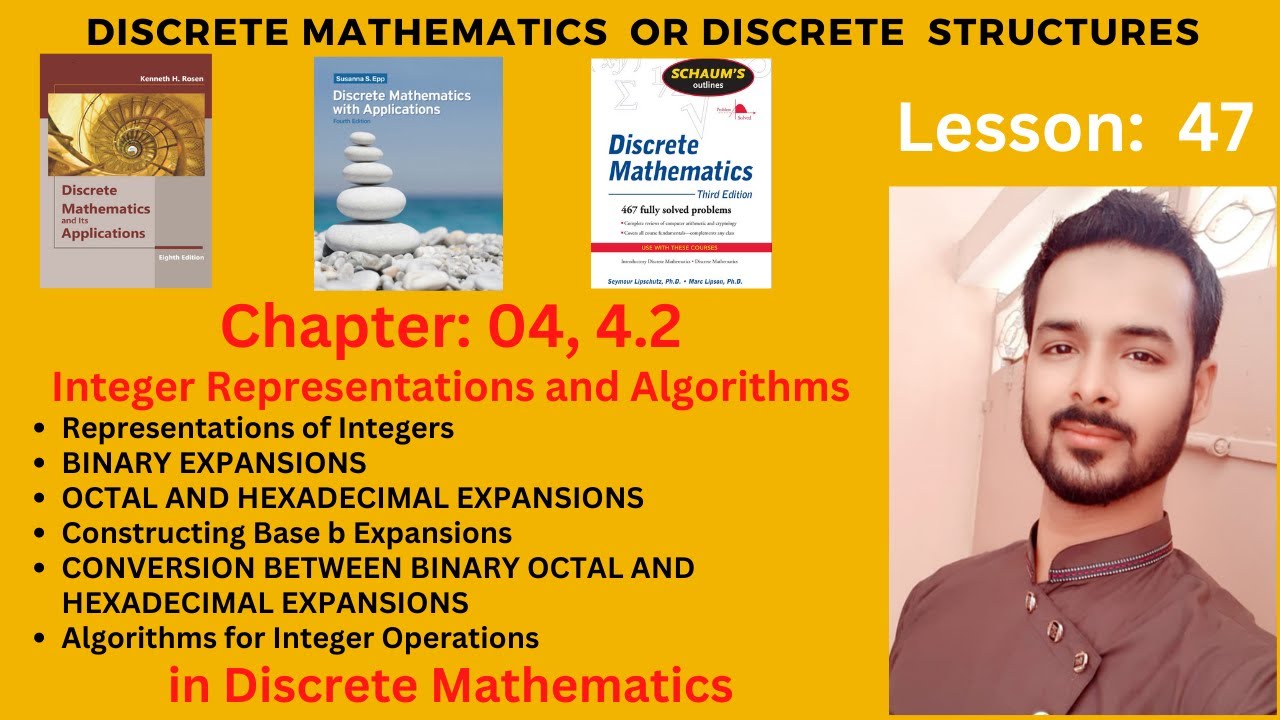 Lesson 47: Integer Representations and Algorithms | Representations of Binary Octal and Hexadecimal