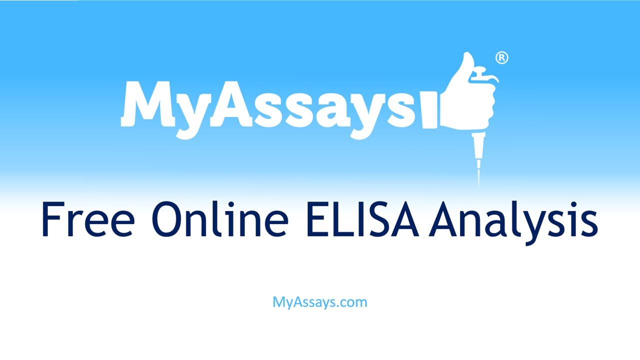 Free Online ELISA Analysis with MyAssays.com
