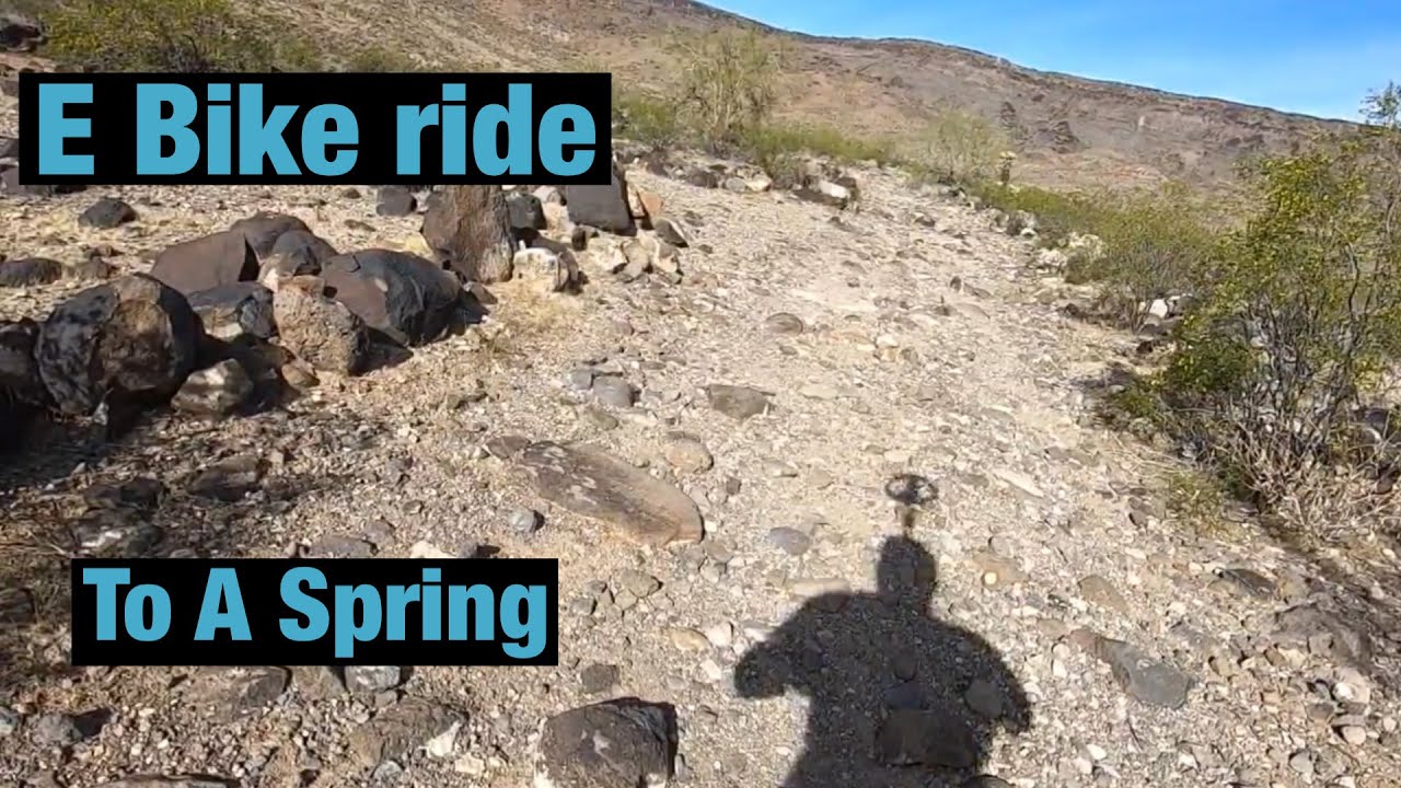 E Bike ride to a little spring in the desert