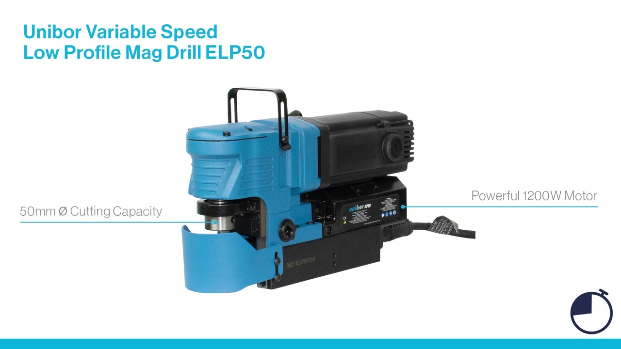 QUICKTIPS - Unibor Variable Speed Low Profile Mag Drill ELP50
