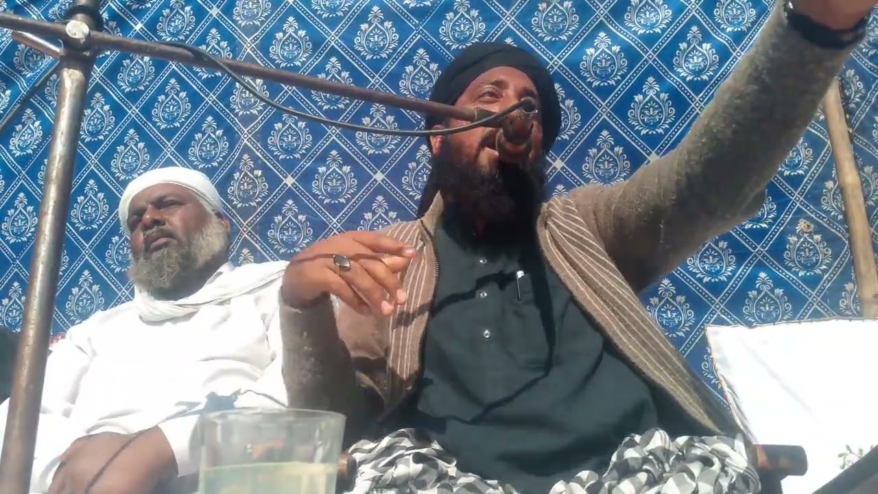 ولادت حضرت مولا غازی عباس سرزمین شور کوٹ میں خطاب کرتے ہوئے پیرزادہ صفدر حسین شاہ 