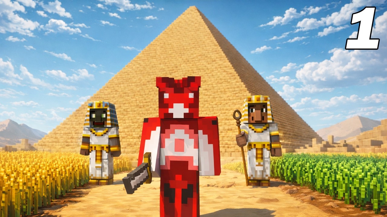 Survivre seulement dans l'Egypte Antique ! Egypte Minecraft 1