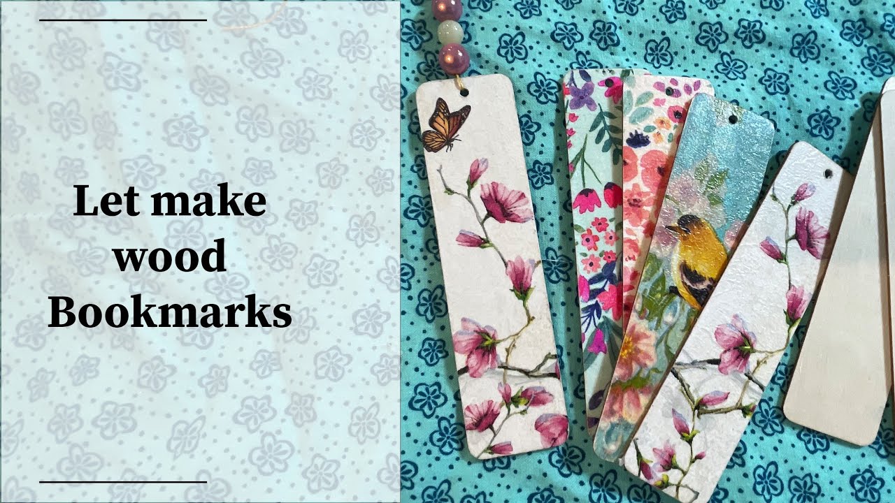 Craft and chat / wood bookmarks