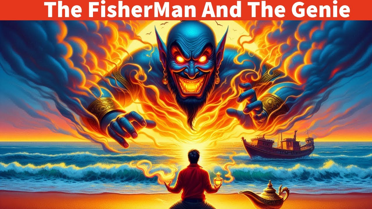 The FisherMan and the Genie | 1001 Arabian Nights Story | Fairy tales | @AttaSmart