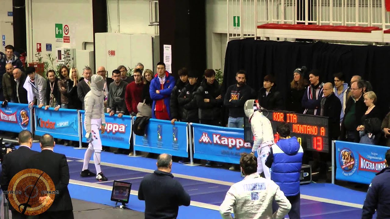 Luxardo 2015 - L16 - Montano ITA v Oh SU KOR (Partial)
