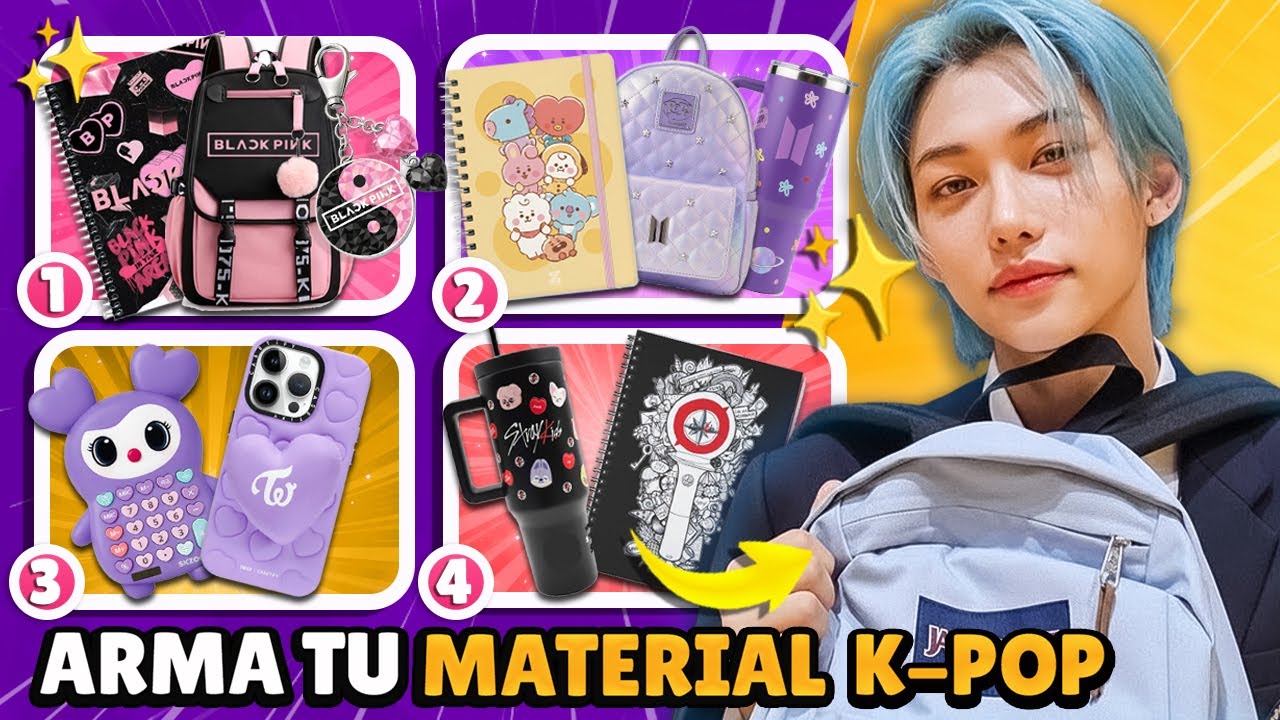 Arma tu material escolar versión K-POP 🎒| Juego de elecciones