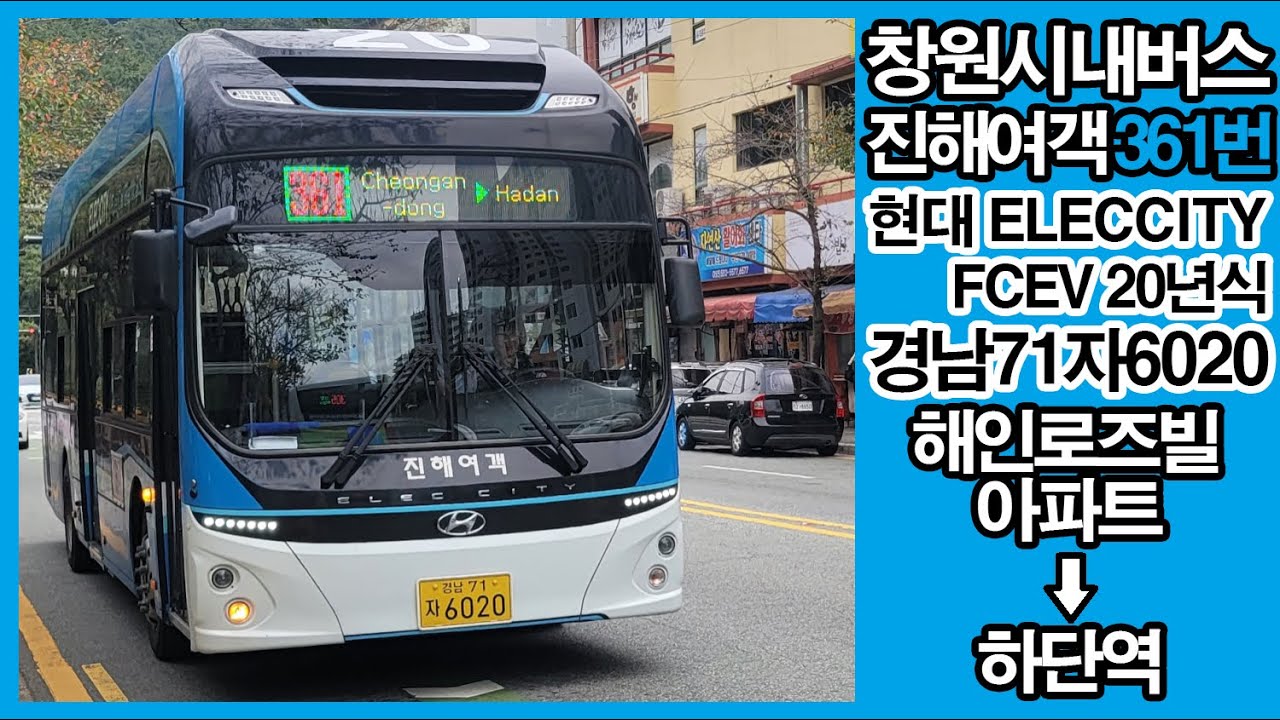 [창원/간선,폐선] 창원시내버스 진해여객 361번 주행영상(2023/10/08)