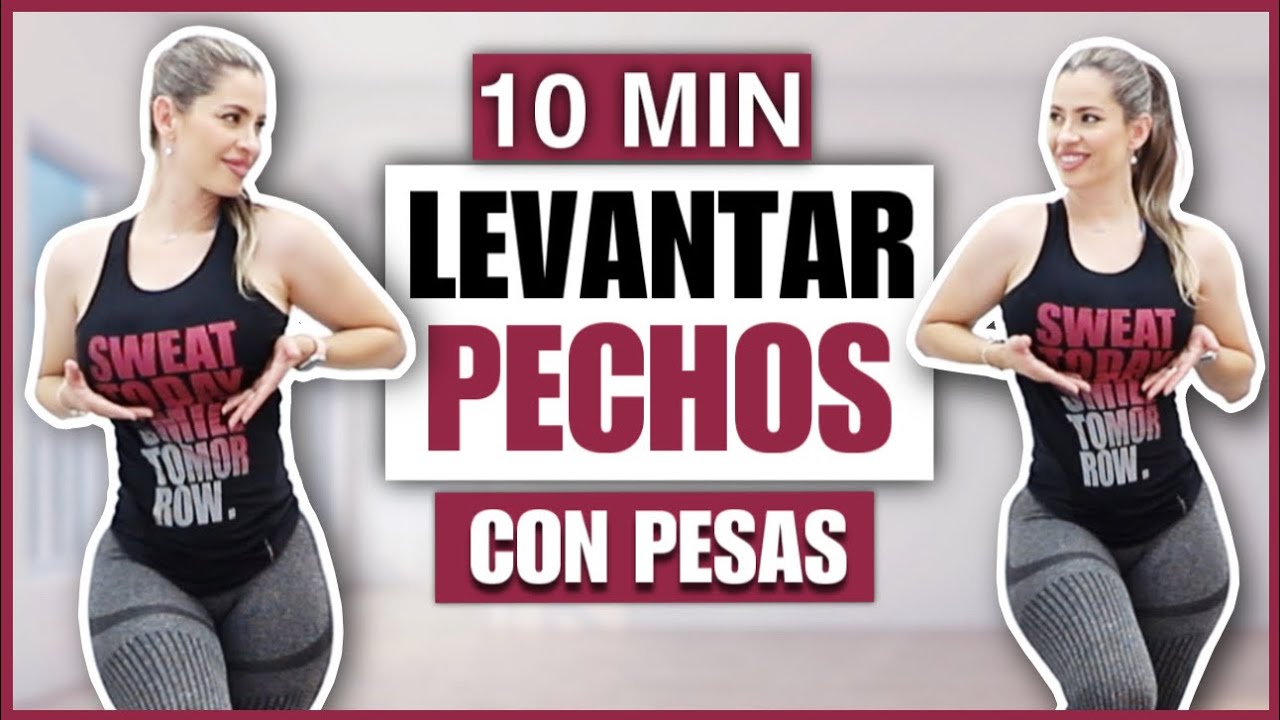 EJERCICIOS PARA LEVANTAR LOS PECHOS | Levantar y Tonificar Busto | NatyGlossGym