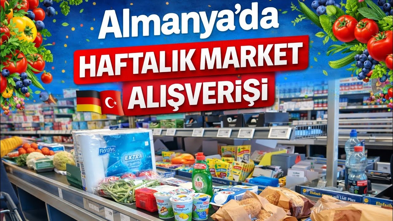 Almanya'da Haftalık Market Alışverişi  | Lidl ' Aldi #shoppingvlog 