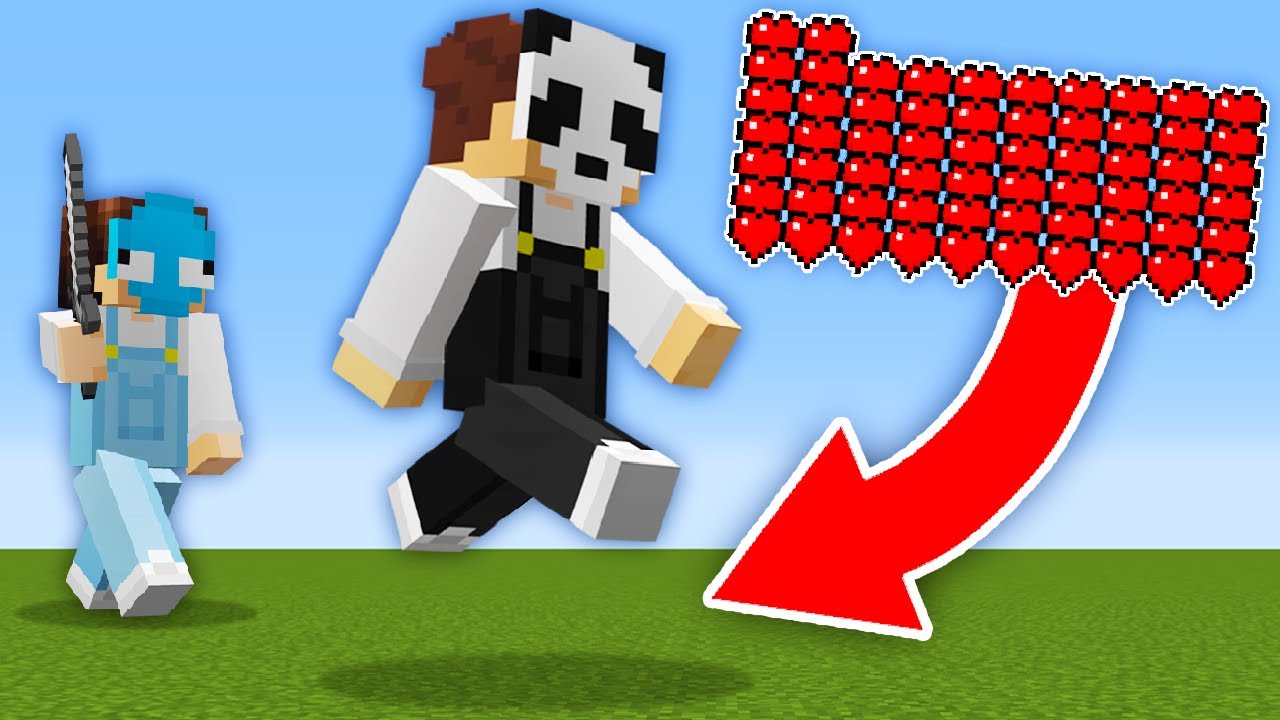 Minecraft Manhunt, но прыжки лечат...