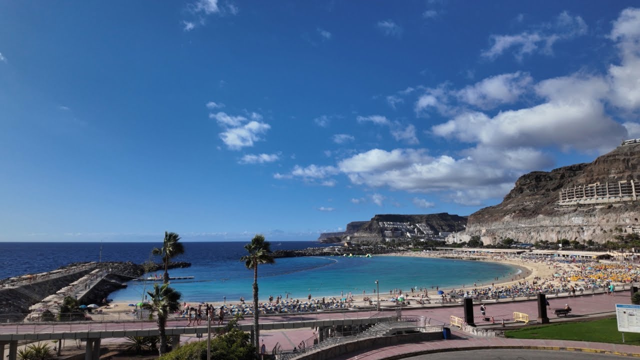 WalkZen Amadores Beach Gran Canaria 4K 60fps Relaxing Walking Tour 🚶&zwj;♀️🌿