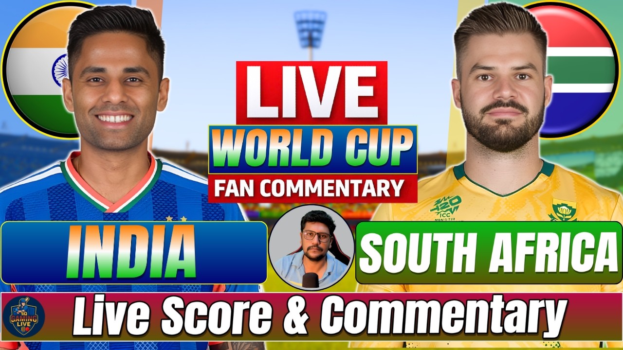 Live IND Vs SA T20 WC Match | Live Cricket Match Today | SA vs IND 43rd T20 1st innings #livescore
