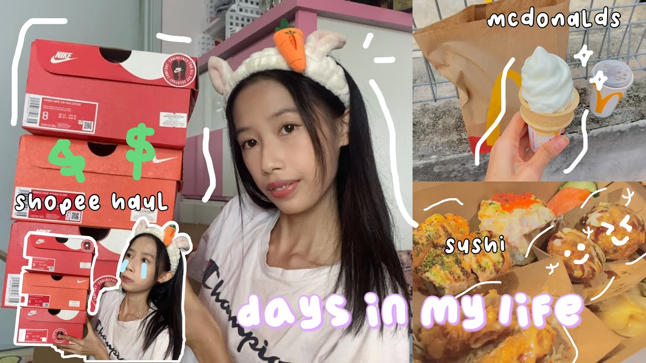 huge shopee / lazada haul! 📦 又来剁手哭哭 // days in my life 🐢🍣