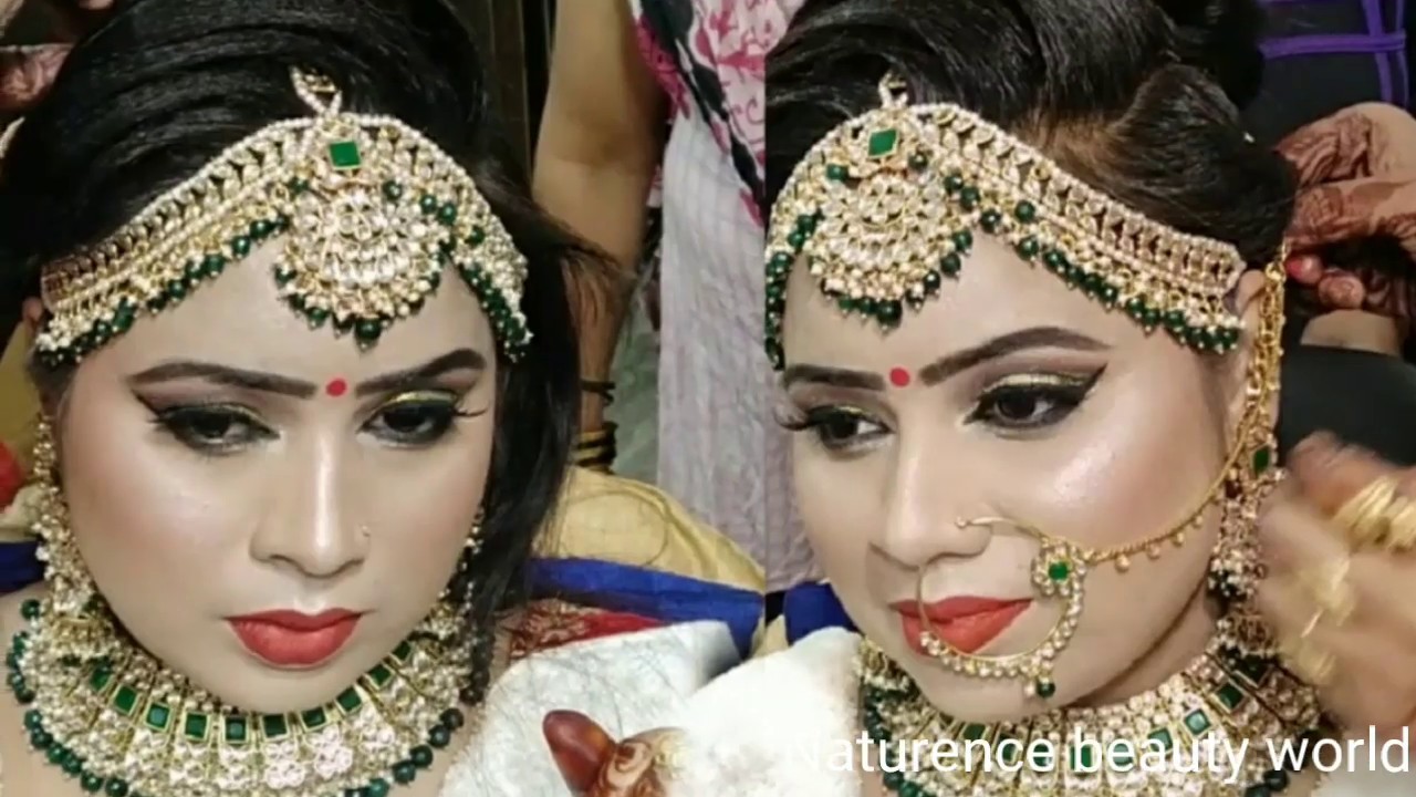 दुल्हन मेकअप कैसे करे 100% waterproof summer long lasting makeup kryolan (class 24)(hindi)