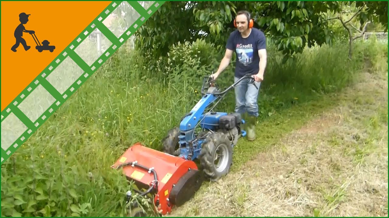 Funktionsvideo - Einachser Mulcher für schwere Einsätze 60 cm für Motorhacken mit 2 Rädern