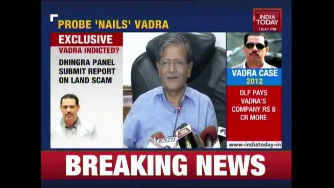 Newsroom : Justice Dhingra Nails Robert Vadra In Haryana Land Scam