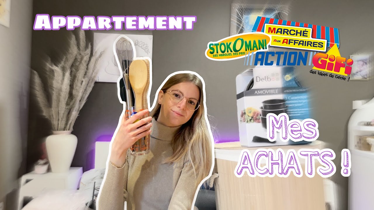 Mes ACHATS pour mon PREMIER APPARTEMENT | Sansan