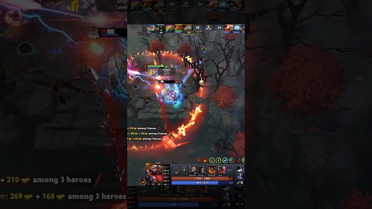 Когда Дух Пламени пытается остановить Топора #dota2 #дота #shorts