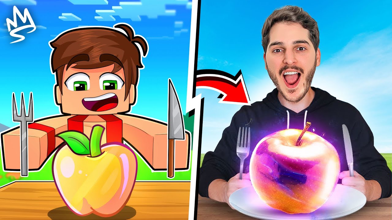 تقييم اكل ماين كرافت في الواقع مع شباب باور ! 🤣🔥