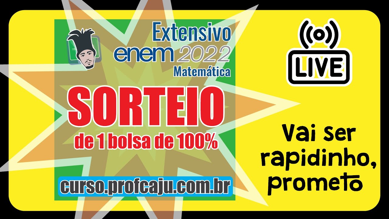 🔴 SORTEIO Plataforma Prof. Caju