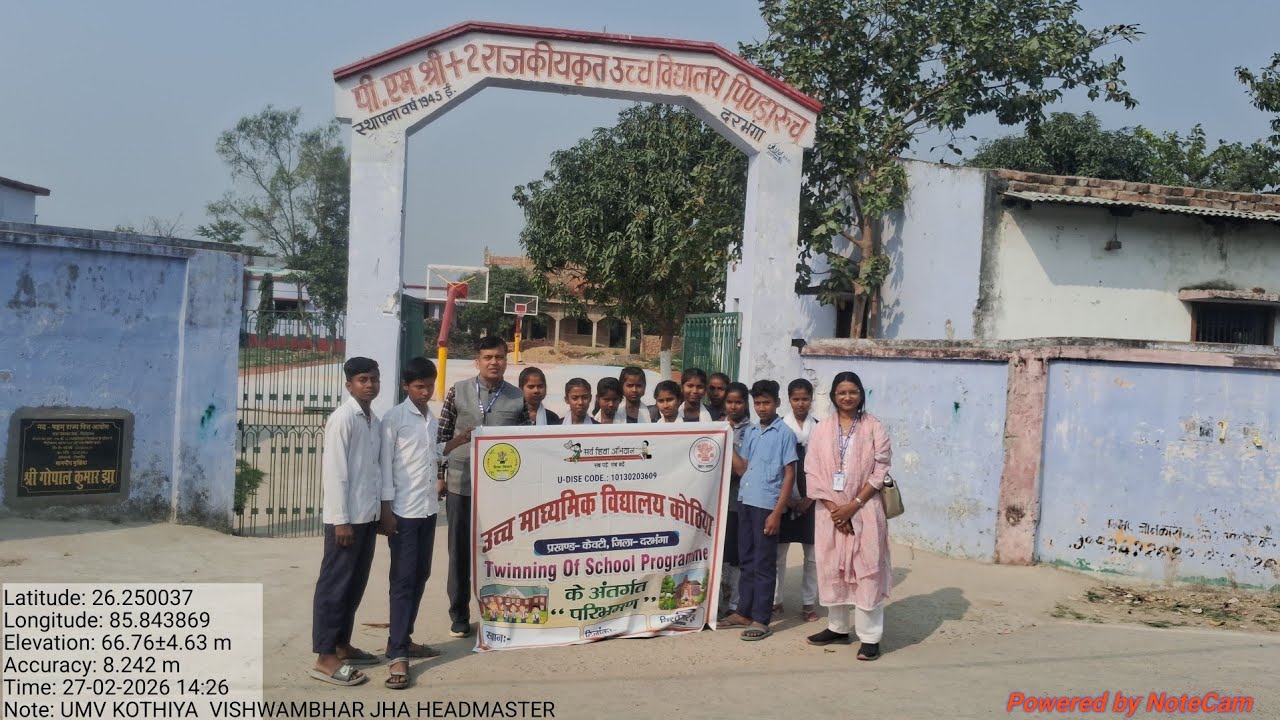 Twinning of school UMV KOTHIYA KEOTI DARBHANGA 
