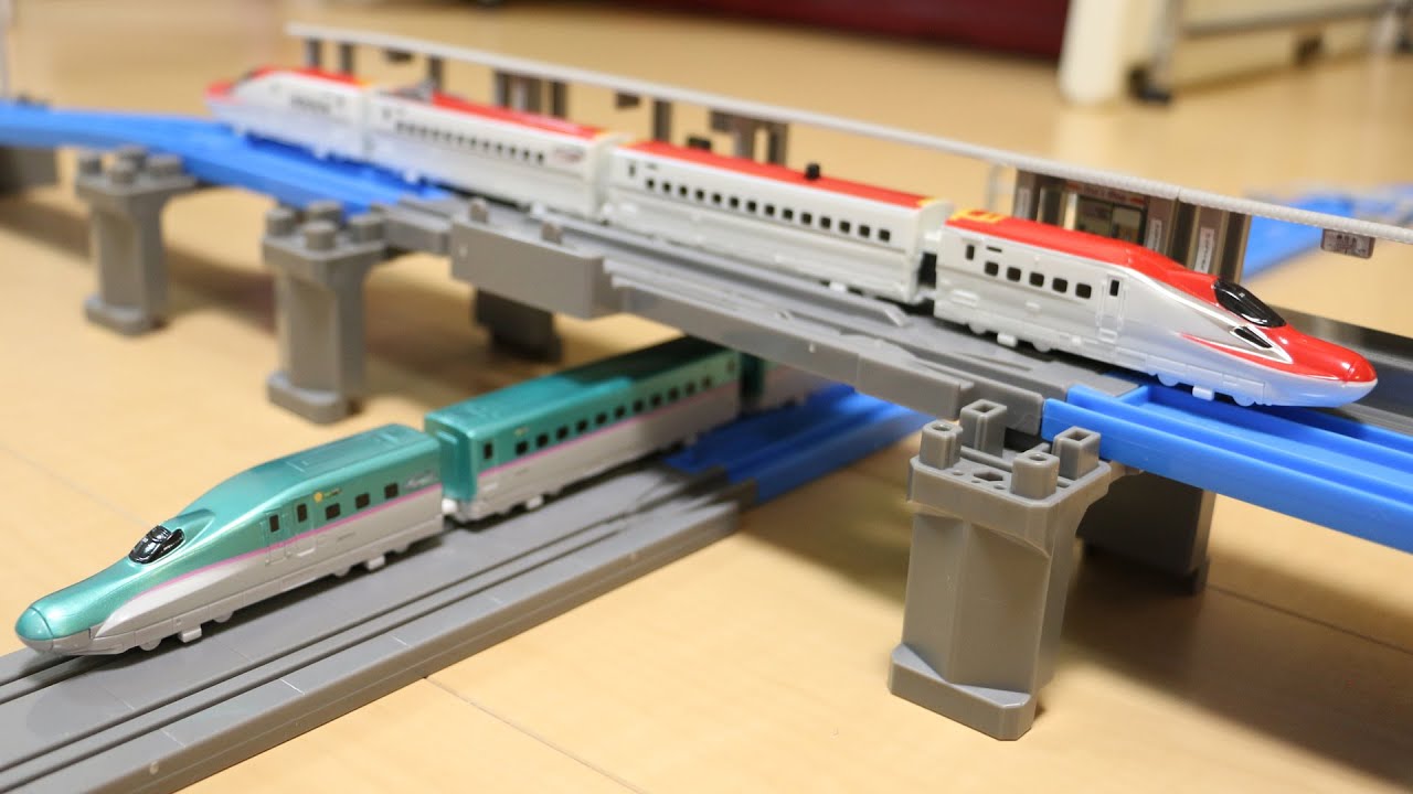 プラレールアドバンス E6系新幹線 連結＆立体交差レールセット