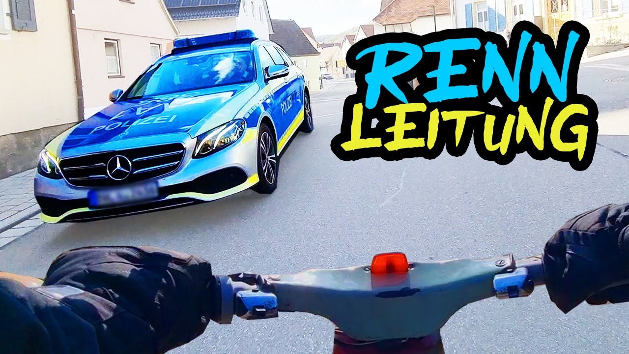 80+ kmh mit dem Tuning Star, direkt Polizei - M54 Habicht Simson Motor