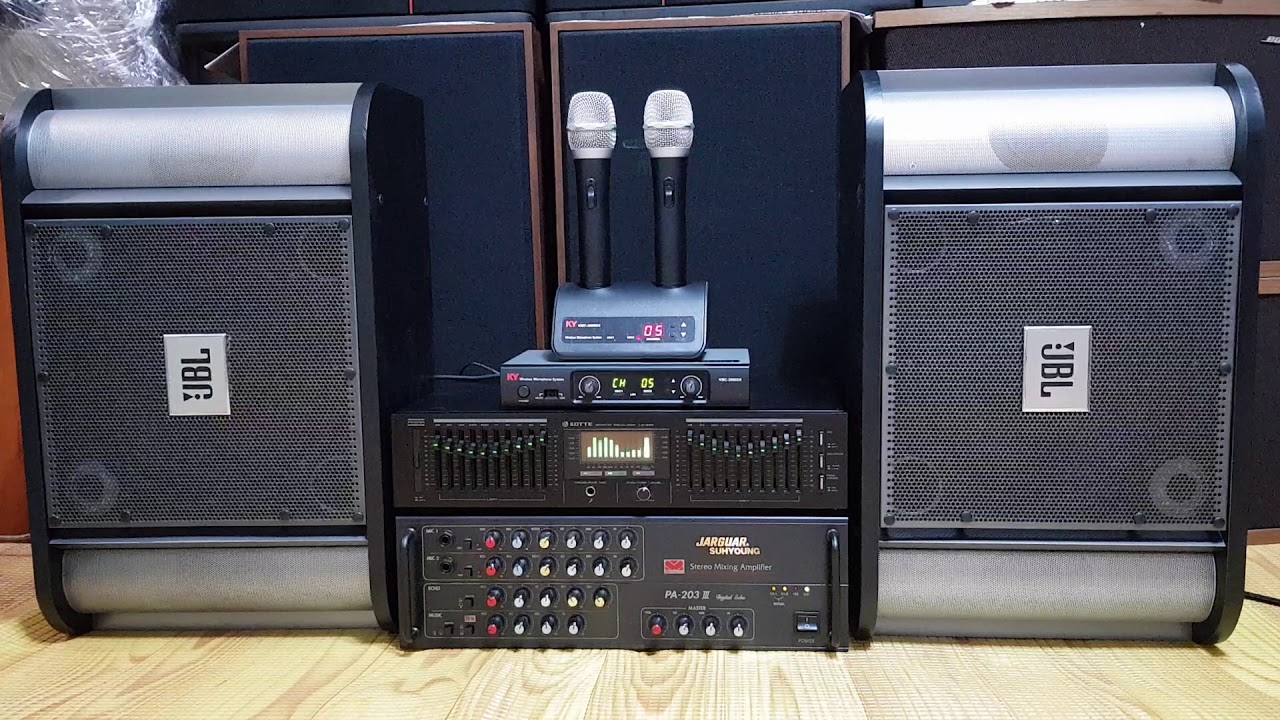 Loa JBL RM10 + JARGUAR PA-203III + EQ LOTTE LG -930