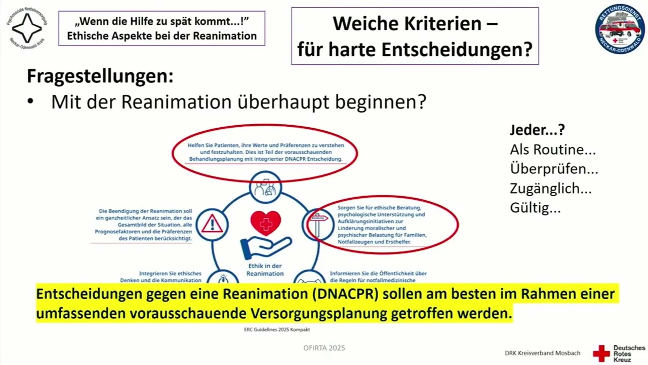 Ofirta 2025 | Vortrag 6 - &bdquo;Wenn die Hilfe zu sp&auml;t kommt...!&rdquo;