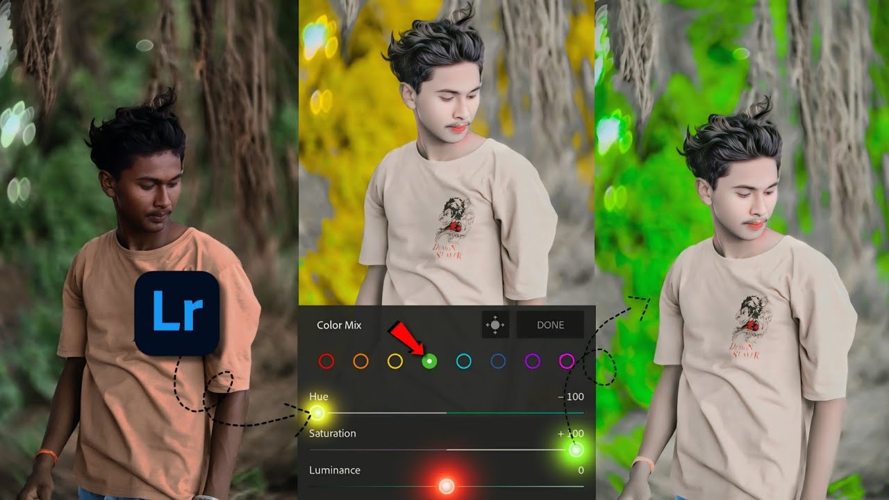 LIGHTROOM PHOTO EDITING | LIGHTROOM SE PHOTO EDITING KAISE KARE | GREEN 💚 AND YELLOW 💛 PHOTO EDITING