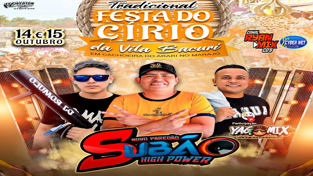 SET AO VIVO PAREDÃO SUBAO HIGHT POWER NO CIRIO DA VILA BACURI 15-02-2023 DJ VALDO ALVES