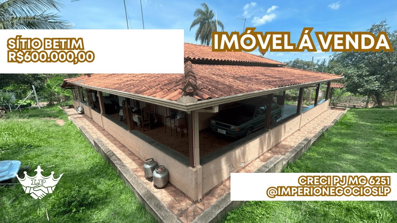 SÍTIO A VENDA EM BETIM/MG PERTINHO BH