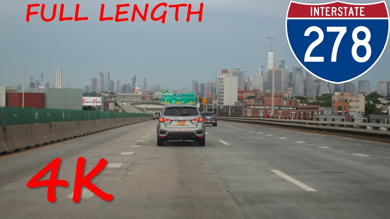 ⁴ᴷ Interstate 278 (New York City) eastbound [4K VIDEO]
