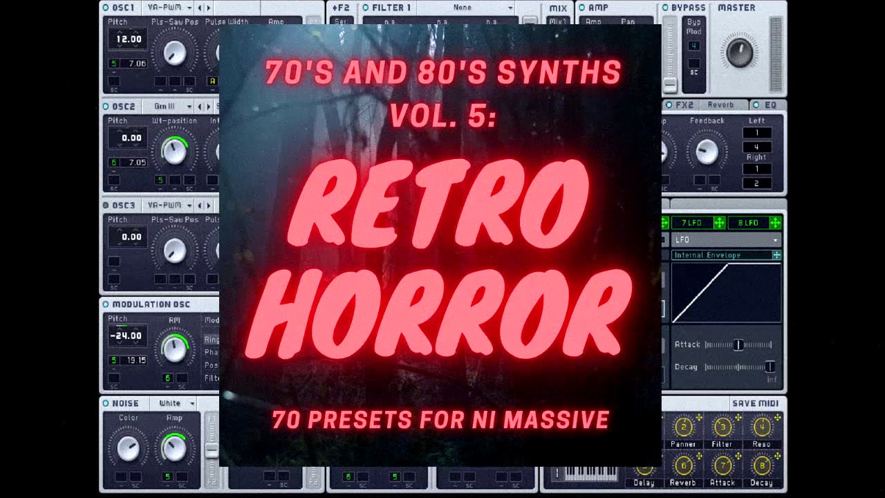 80s and Retro Horror presets for NI Massive.
