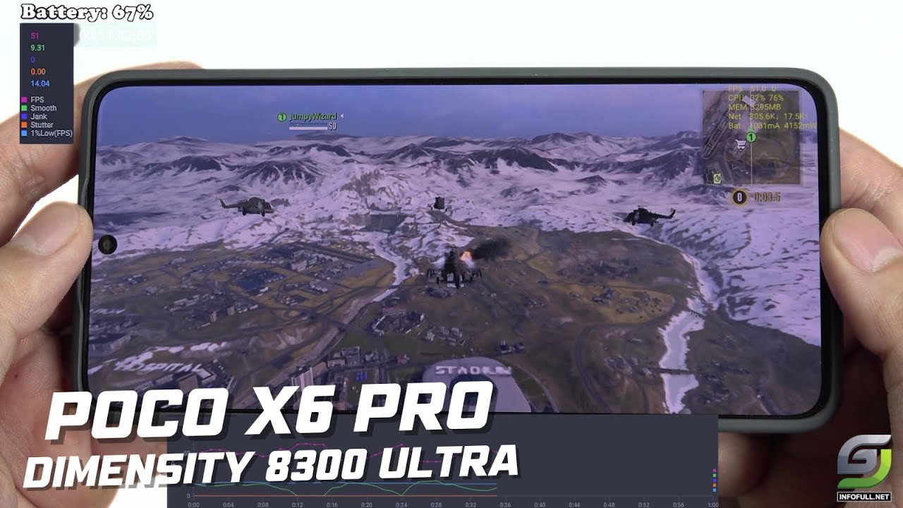 Poco X6 Pro test game Call of Duty Warzone Mobile | Dimensity 8300 Ultra