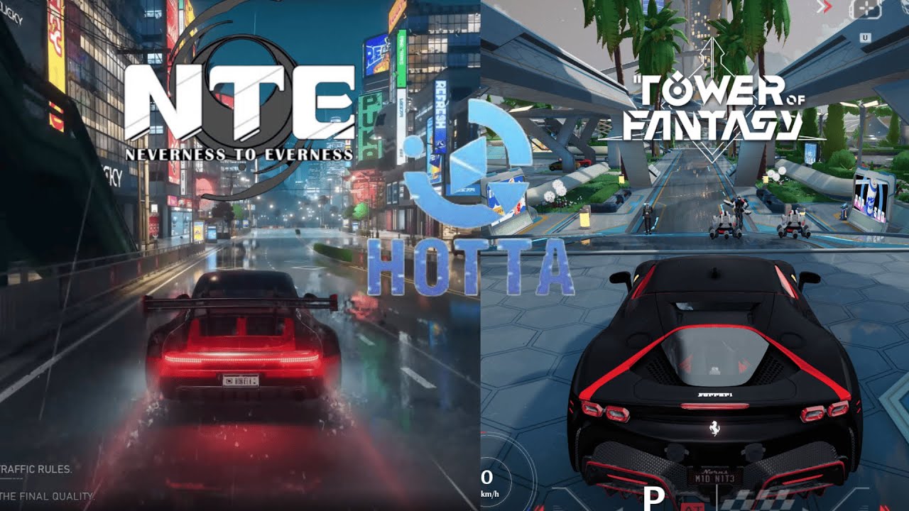 NTE Neverness to Everness driving Vs Tower of Fantasy driving